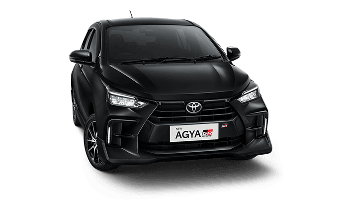 Tampilan depan mobil Toyota Agya