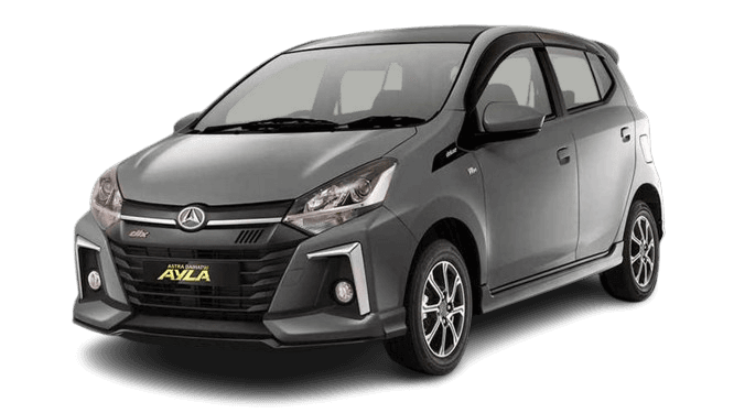 Tampilan depan mobil Daihatsu Ayla